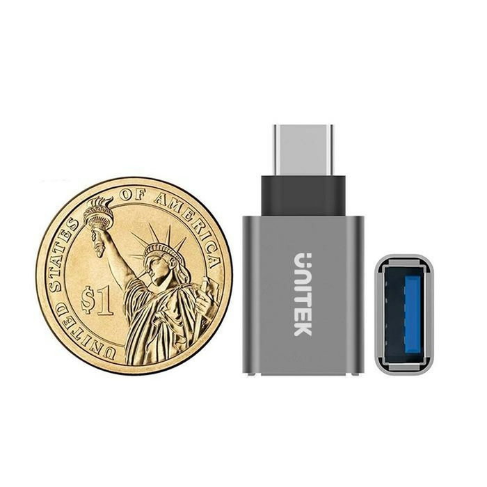 Unitek Adaptateur USB-C vers USB Y-A025CGY Gris