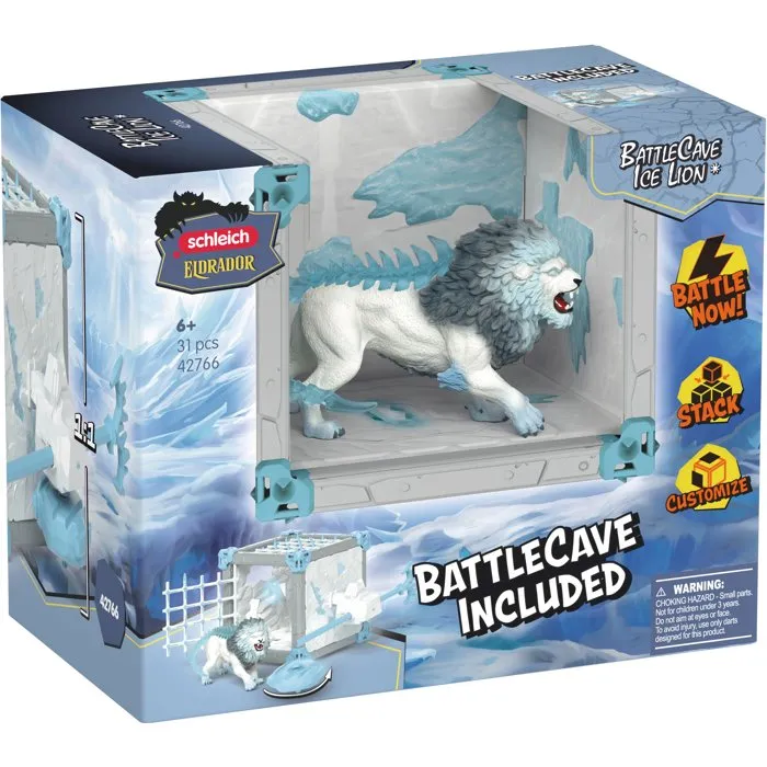 Schleich Figurine BattleCave Lion de Glace Eldrador Creatures 42766 Schleich Figurine BattleCave Lion de Glace Eldrador Creatures 42766