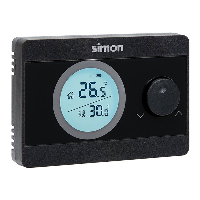 Simon AF521101 Thermostat numérique on/off, noir Simon AF521101 Thermostat numérique on/off, noir