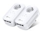 TP-Link TL-PA8030P Kit Powerline AV1200 avec 3 ports Gigabit et prise intégrée, Blanc
