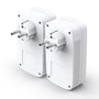 TP-Link TL-PA8030P Kit Powerline AV1200 avec 3 ports Gigabit et prise intégrée, Blanc