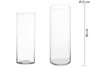Giftdecor Vase Cristal Cylindre 15 cm x 40 cm Transparent Verre