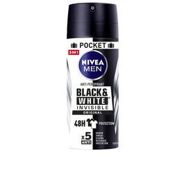 Nivea Men Black & White Invisible Original Déodorant Spray 100ml - Protection Anti-Transpirante 48h, Anti-Traces Blanches et Jaunes, Parfum Masculin