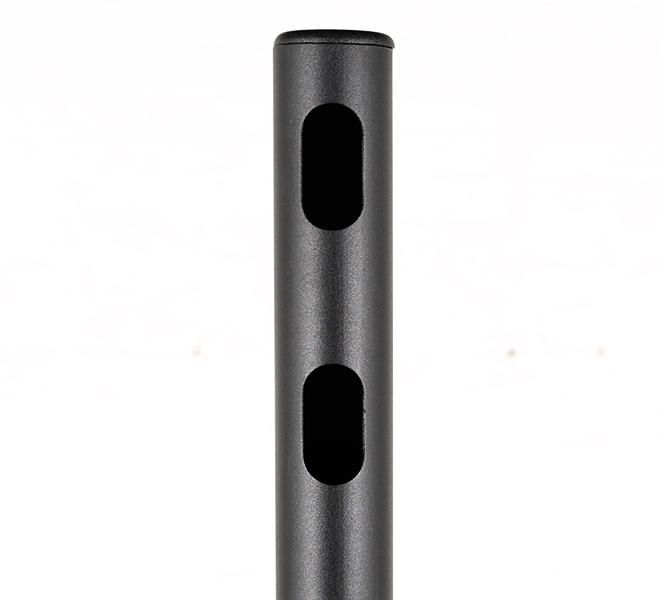 B-Tech Pole de Plancher BT4118 en Aluminium, Diametre 50 mm, Hauteur 1.8 m avec Gestion de Cables, Compatible BT4001, BT4002, BT7052 et BT7841