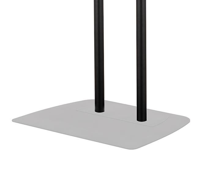 B-Tech Pole de Plancher BT4118 en Aluminium, Diametre 50 mm, Hauteur 1.8 m avec Gestion de Cables, Compatible BT4001, BT4002, BT7052 et BT7841