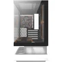 Darkflash FLOATRON F1 - Boîtier PC Cube M-ATX - Blanc/Noir