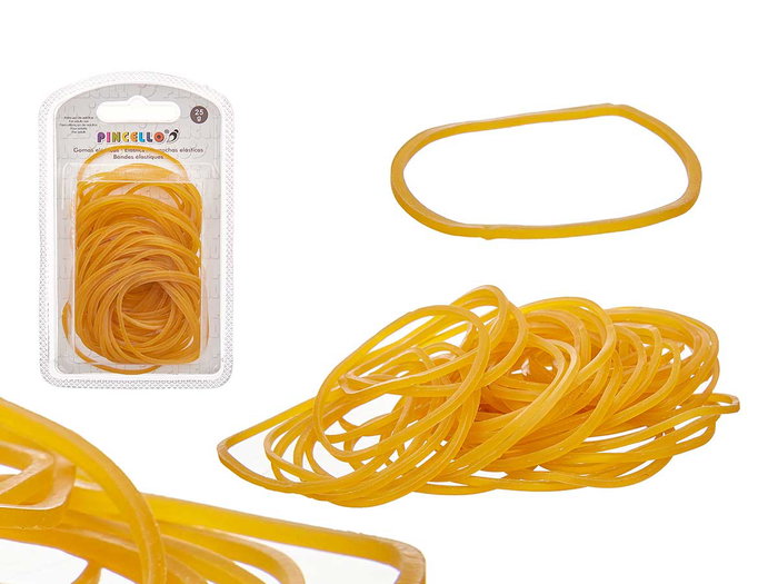 Pincello Lot d'élastiques Set Gomas Elasticas GRD 7x12x2 cm - Plastique Jaune (Set de 24) Pincello Lot d'élastiques Set Gomas Elasticas GRD 7x12x2 cm - Plastique Jaune (Set de 24)