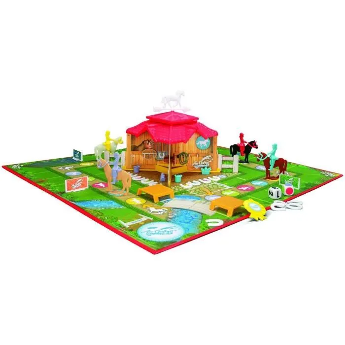 Megableu Au Galop - Jeu de plateau - Jeu équestre basé sur la série France TV - Jeu en français