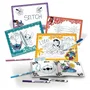 Lisciani Giochi Kit de Dessin Stitch - Feutres Parfumés, Crayons de Couleur et Autocollants pour Enfants - Jeu Créatif Apprentissage du Dessin - À Partir de 8 Ans