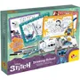 Lisciani Giochi Kit de Dessin Stitch - Feutres Parfumés, Crayons de Couleur et Autocollants pour Enfants - Jeu Créatif Apprentissage du Dessin - À Partir de 8 Ans