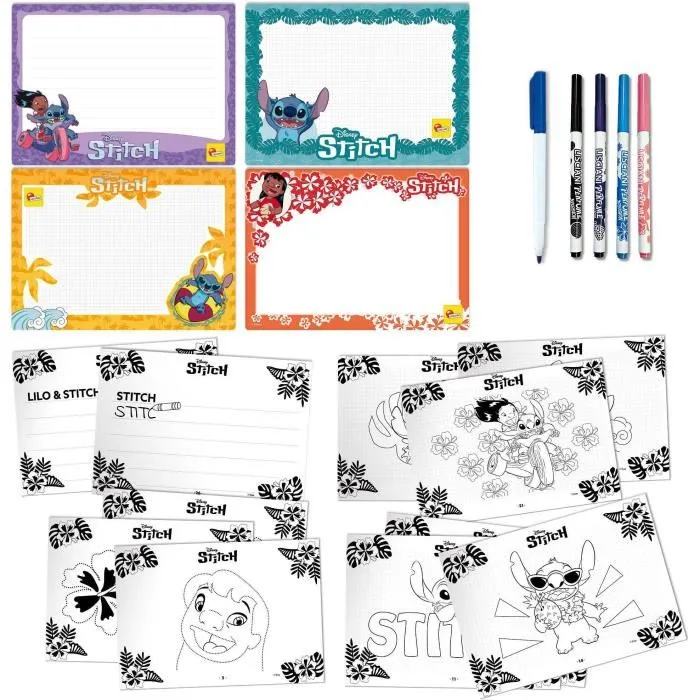 Lisciani Giochi Kit de Dessin Stitch - Feutres Parfumés, Crayons de Couleur et Autocollants pour Enfants - Jeu Créatif Apprentissage du Dessin - À Partir de 8 Ans Lisciani Giochi Kit de Dessin Stitch - Feutres Parfumés, Crayons de Couleur et Autocollants pour Enfants - Jeu Créatif Apprentissage du Dessin - À Partir de 8 Ans