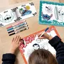 Lisciani Giochi Kit de Dessin Stitch - Feutres Parfumés, Crayons de Couleur et Autocollants pour Enfants - Jeu Créatif Apprentissage du Dessin - À Partir de 8 Ans