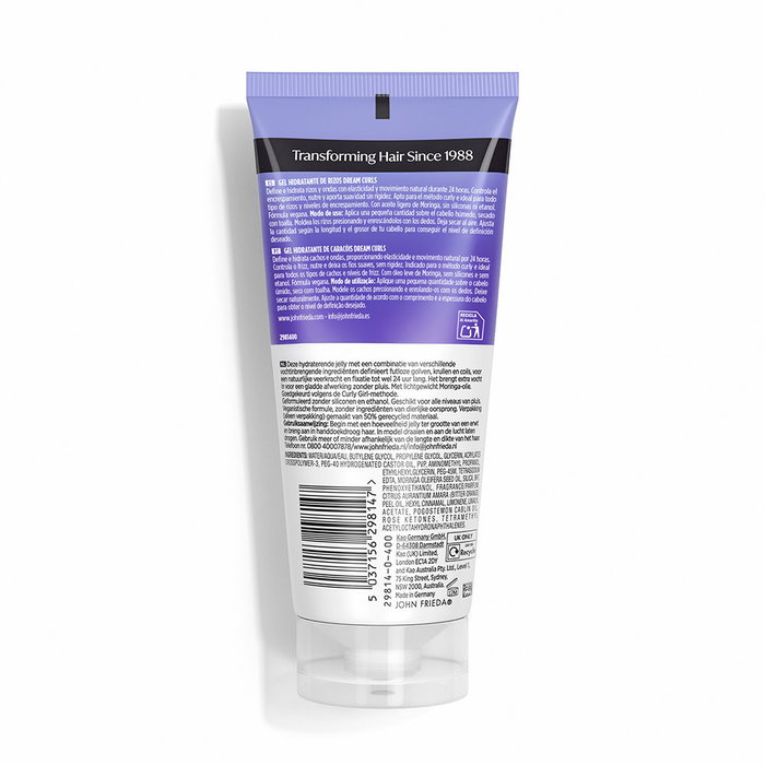 John Frieda Frizz-Ease Dream Curls Gel Hydratant pour Boucles Définition et Mouvement 24h - 200 ml
