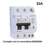Revalco Iga 2P 32A C 10KA Protection contre Surtensions Permanentes EN-50550 Blanc Baquelite