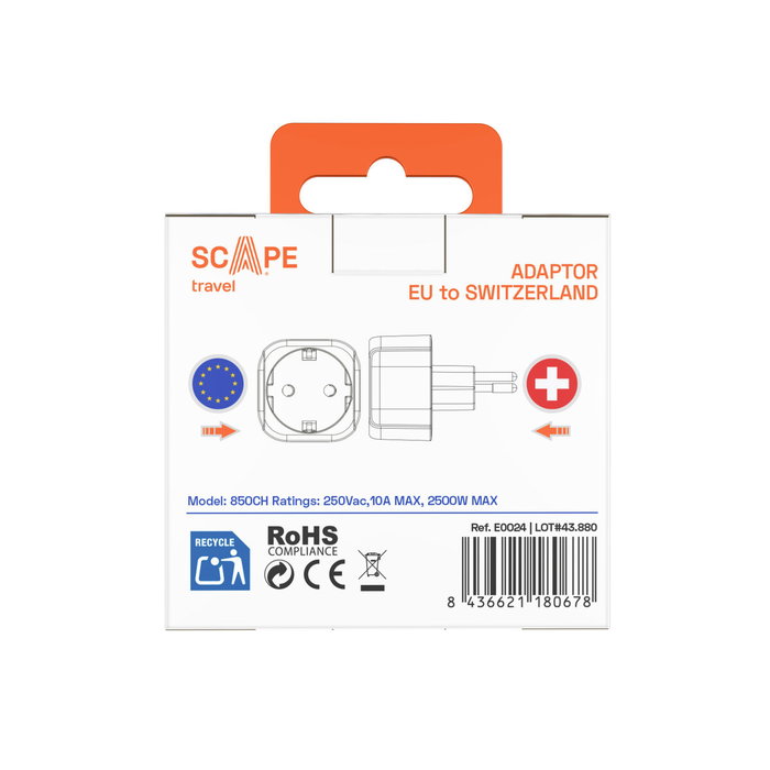 Multiprise Scape Travel 850CH Plastique Multiprise Scape Travel 850CH Plastique