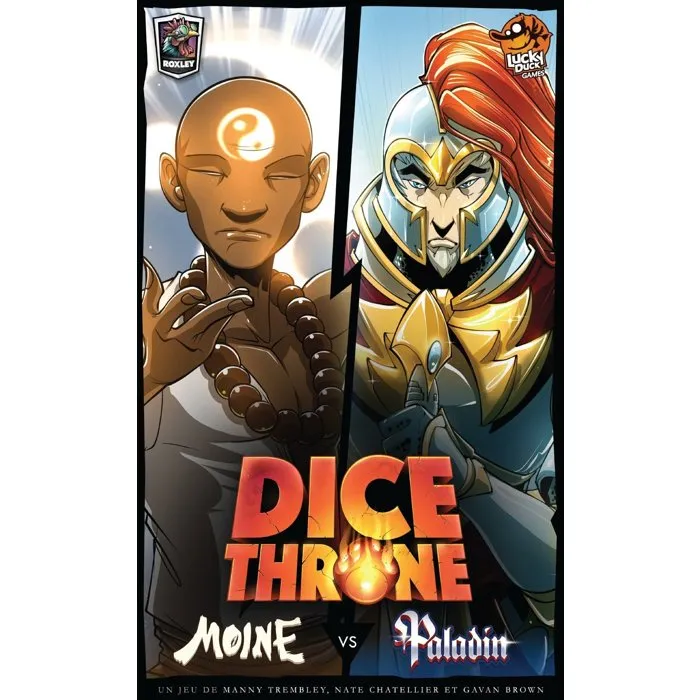 Lucky Duck Games Dice Throne Saison 1 - Moine vs Paladin