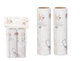 Arte Regal Recharge Déboulonneur 60 Feuilles 16 cm - Blanc - 2 Recambios Quitapelusa (Set de 24)