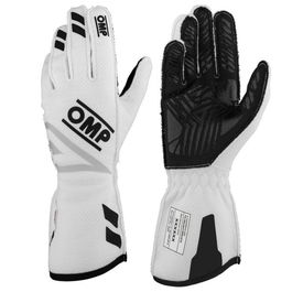 Omp One Evo Fx Fia 8856-2018 Gants de Rallye Blanc Taille XS Respirants Silicone