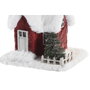 DKD Home Decor Maison miniature Blanc Rouge (Lot de 2 unités)