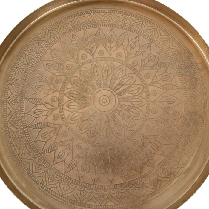 BigBuy Home Table d'appoint Doré 51 x 51 x 56 cm