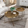 BigBuy Home Table d'appoint Doré 51 x 51 x 56 cm
