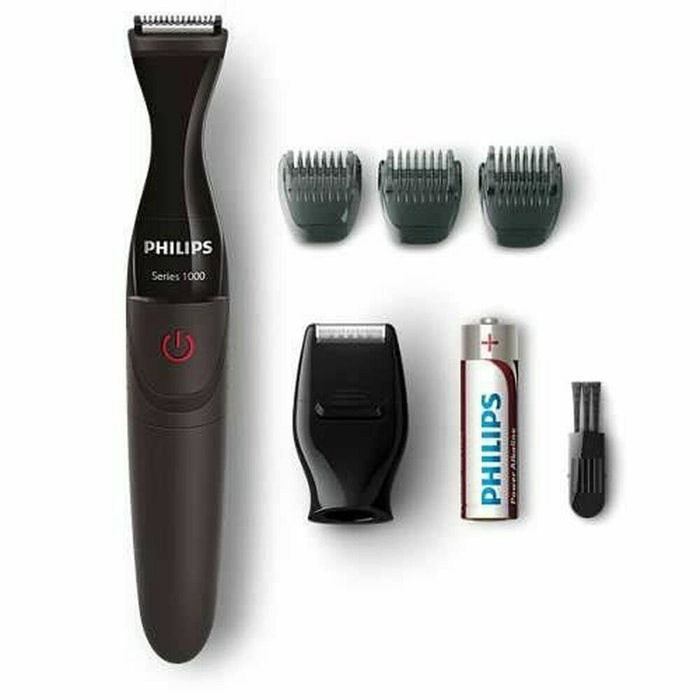 Philips Tondeuse de précision MG1100/16 Série 1000 - Noir et Rouge