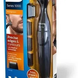 Philips MG1100/16 Tondeuse de Précision Series 1000 - 3 Sabots (1, 3, 5 mm), Sabot de Rasage, 100% Etanche, Pile Incluse