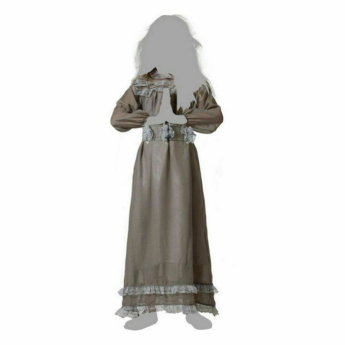 BigBuy Carnival Déguisement Robe Longue de Communion Grise pour Fille
