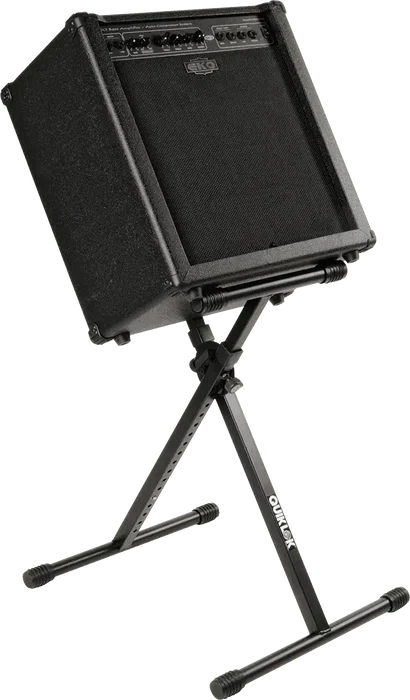 QUIKLOK Soporte Universel MS237 Format X Pour Ampli/Monitor/Clavier Extensible Ajustable Noir Acier QUIKLOK Soporte Universel MS237 Format X Pour Ampli/Monitor/Clavier Extensible Ajustable Noir Acier