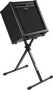 QUIKLOK Soporte Universel MS237 Format X Pour Ampli/Monitor/Clavier Extensible Ajustable Noir Acier