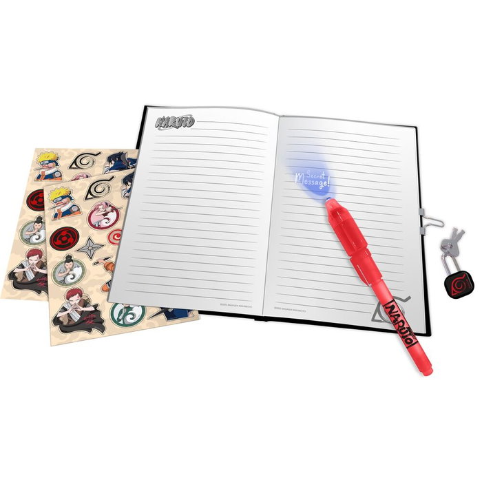 Naruto set de journal intime avec cadenas