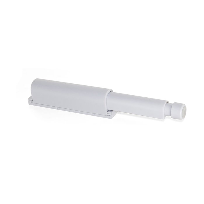 Emuca Lot de 10 serrures de porte à visser sur meubles Push Latch, plastique, gris