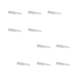 Emuca Lot de 10 serrures de porte à visser sur meubles Push Latch, plastique, gris