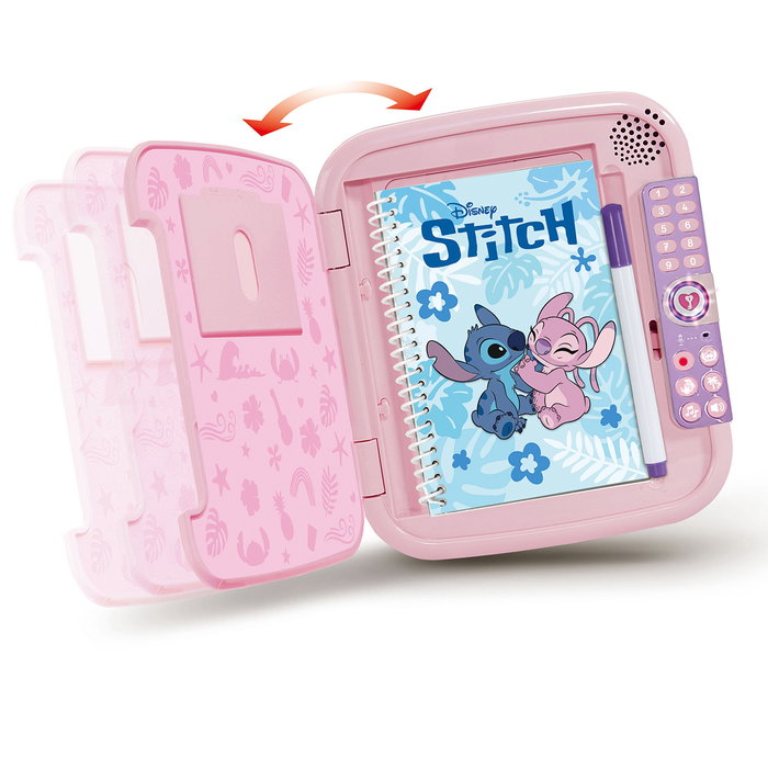 V-Tech Diario Secreto De Ángel 80-586257, Journal Secret De Disney avec Code et Voix des Personnages, Activités et Compartiment Caché, à Partir de 5 Ans