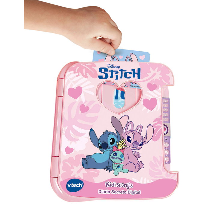 V-Tech Diario Secreto De Ángel 80-586257, Journal Secret De Disney avec Code et Voix des Personnages, Activités et Compartiment Caché, à Partir de 5 Ans