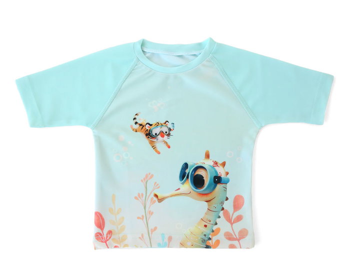 KioKids Camiseta de bain bébé UPF50+ Menthe 12 mois