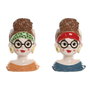Home ESPRIT Cache-pot Tropical chica Multicouleur Céramique (2 Unités)