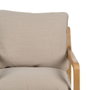 BigBuy Home Fauteuil Beige Naturel en Bois d'hévéa et Frêne