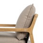 BigBuy Home Fauteuil Beige Naturel en Bois d'hévéa et Frêne