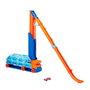 Mattel Camion Piste Transporte Voiture Hot Wheels City Speed Drop Transport HDY92 - Camion Transformable en Piste de Chute Libre de 60 cm - Inclus 1 Voiture