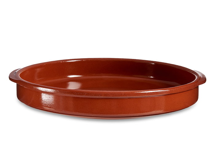 La Dehesa Cazuela Ronde Diamètre 42 cm en Terre Réfractaire Couleur Miel (Set de 4)
