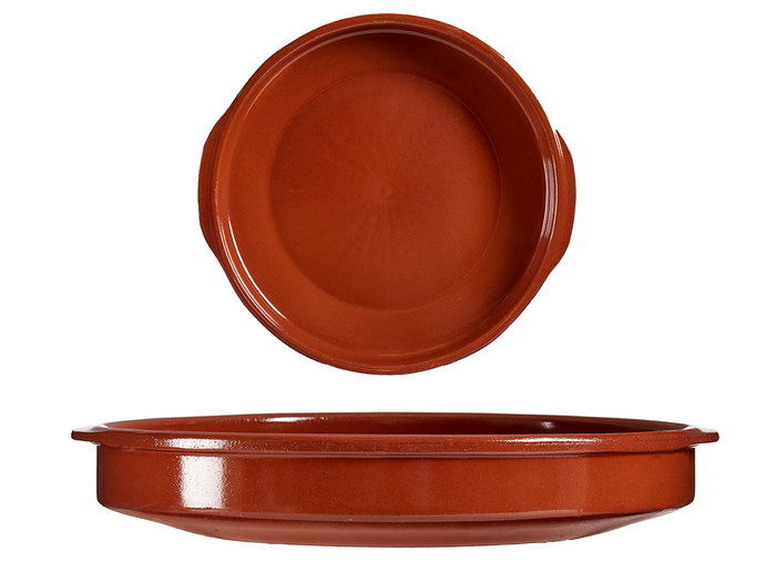La Dehesa Cazuela Ronde Diamètre 42 cm en Terre Réfractaire Couleur Miel (Set de 4)