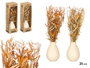 Giftdecor Petit Vase Bola Assorti Coloris Naturel/Ocre en Céramique 10,5x26x10,5 cm (Set de 18)