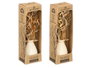 Giftdecor Petit Vase Bola Assorti Coloris Naturel/Ocre en Céramique 10,5x26x10,5 cm (Set de 18)