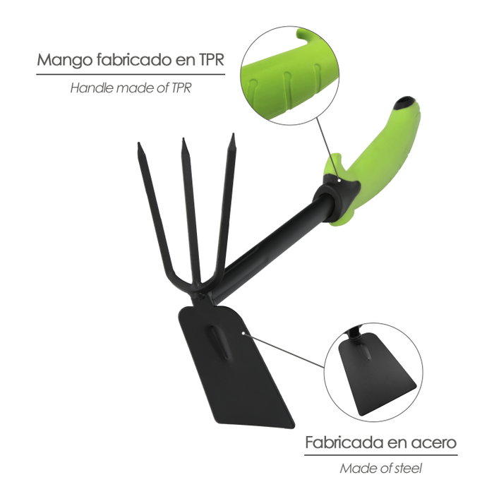 WOLFPACK LINEA PROFESIONAL Azada/Rastrillo Jardin Mango TPR