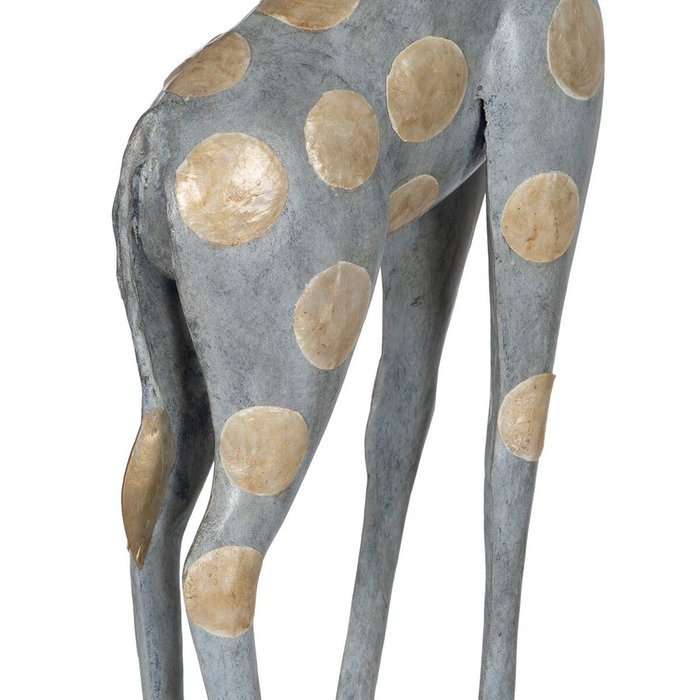 BigBuy Home Figurine Décorative Girafe Gris Doré 27 x 12 x 100 cm BigBuy Home Figurine Décorative Girafe Gris Doré 27 x 12 x 100 cm