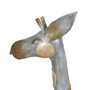 BigBuy Home Figurine Décorative Girafe Gris Doré 27 x 12 x 100 cm