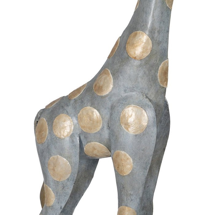 BigBuy Home Figurine Décorative Girafe Gris Doré 27 x 12 x 100 cm BigBuy Home Figurine Décorative Girafe Gris Doré 27 x 12 x 100 cm