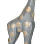 BigBuy Home Figurine Décorative Girafe Gris Doré 27 x 12 x 100 cm