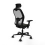 Piqueras y Crespo Chaise de Bureau Jorquera 3D036N2 Noir
